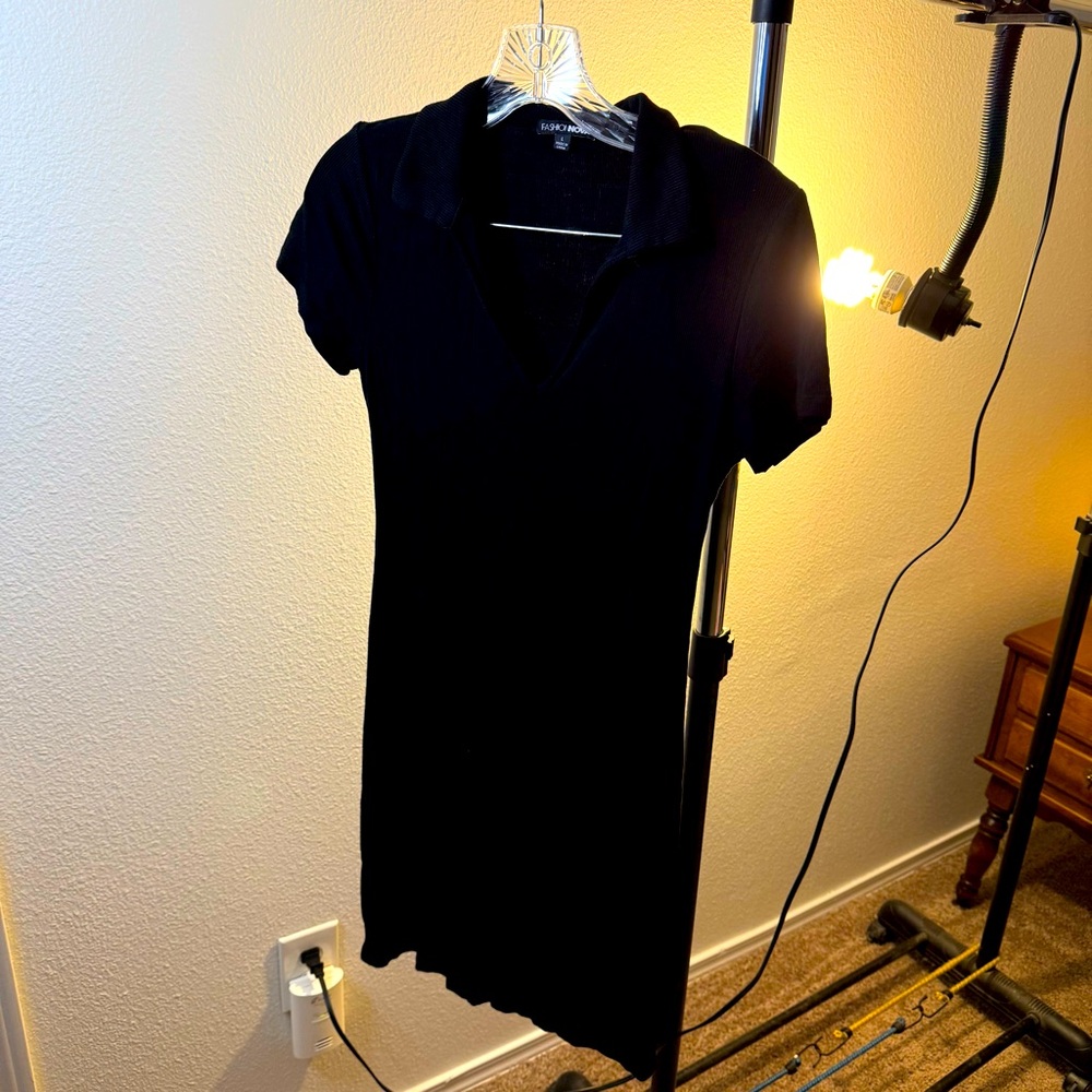 1.  Fashion Nova black dress size L